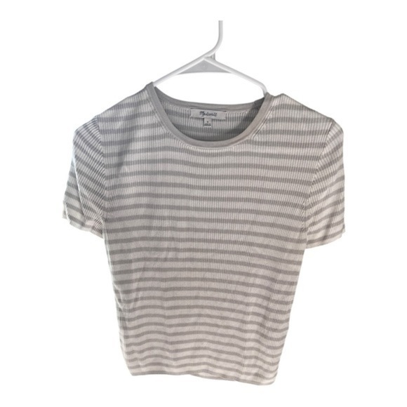 Madewell Tops - Madewell Striped Gray Women's Top sz S